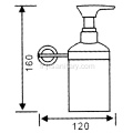 Porte-savon liquide en verre de qualité pour mur de salle de bain